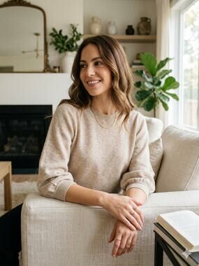 Autumn Cashmere Puff 3/4 Sleeve Crew Sweater Size XS